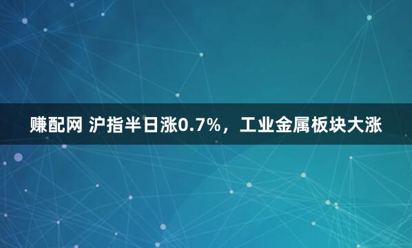 赚配网 沪指半日涨0.7%，工业金属板块大涨